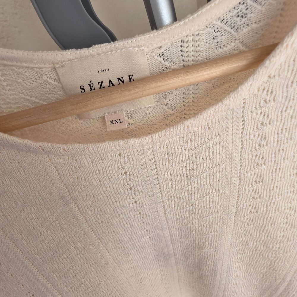 Sezane Light Knit Sweater Tee